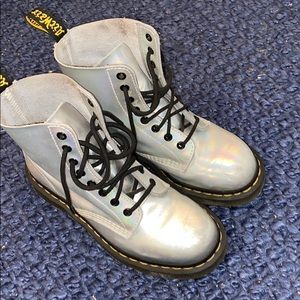 Silver Doc Martens
